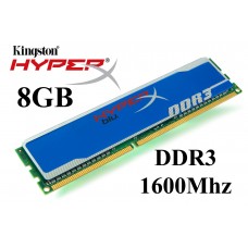 MEMORIA KINGSTON 8GB/1600 DDR3 FURY HYPERX